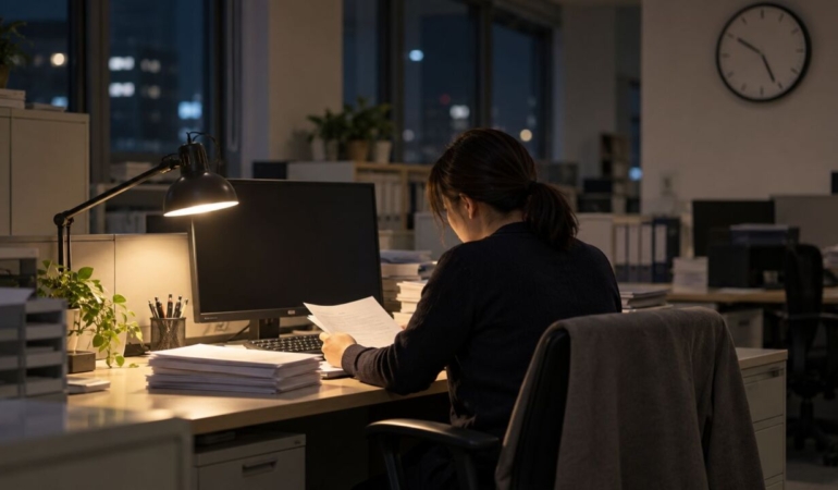 Gece mesaisinde kamu çalışanı